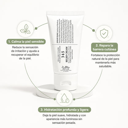 Crema 345: Calma, hidrata y repara piel sensible