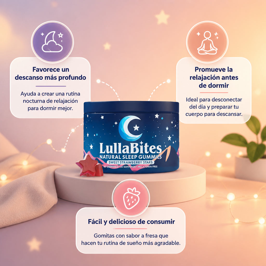 Lullabites Gomitas: Sueño profundo y reparador natural